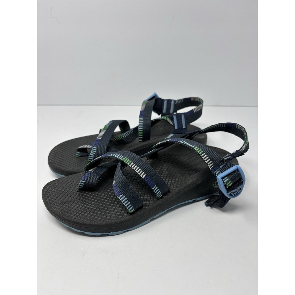 Chaco Womens Multi-Blue Multi- Strap Waterproof/Hiking Sandal Size 9